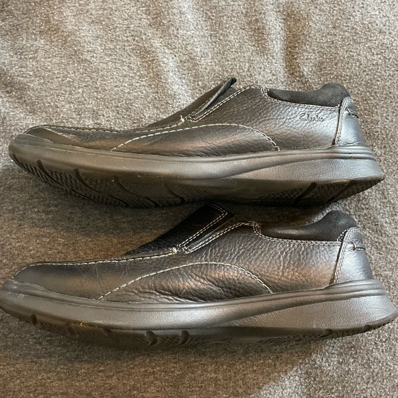 Clarks Collection Soft Cushion with Ortholite black men’s shoes Sz 10M like new! - Picture 3 of 9
